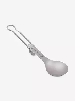 Складная ложка титановая T-Gear Titanium Folding Spoon, Серый