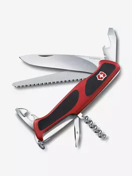 Складной нож Victorinox RangerGrip 55, функций: 12, 130мм, красный / черный, блистер, 0.9563.cb1, Красный