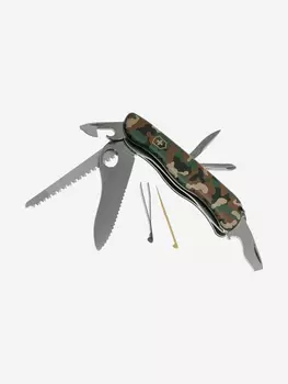Складной нож Victorinox Trailmaster One Hand, камуфляж, 0.8463.mw94, Зеленый