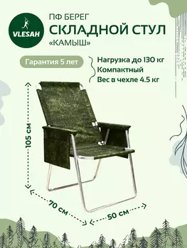 Складной универсальный стул Берег (Пиксель), Зеленый