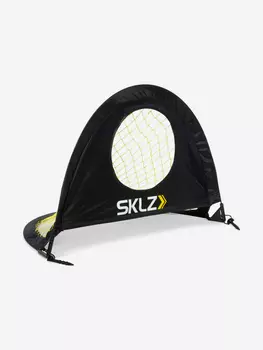 Складные футбольные ворота и сетка-мишень, 91 х 61 см SKLZ для отработки точности ударов и пасов, Черный