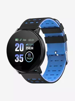 Смарт-часы BandRate Smart BRS119119BBBL с мониторингом сна, шагомером, тонометром, Черный