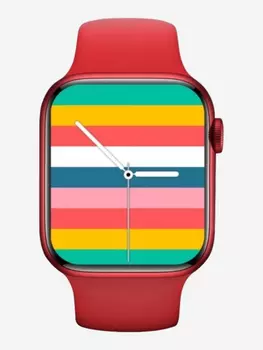 Смарт-часы BandRate Smart BRSAK7676RR с шагомером,будильником, измерением уровня кислорода в крови, Красный