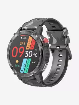 Смарт-часы BandRate Smart BRSC22BB трекером сна, будильником, Черный