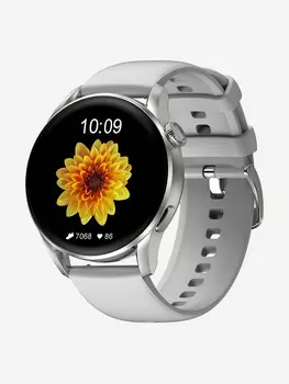 Смарт-часы BandRate Smart BRSDT3SGR с монитором кислорода в крови, ЧСС, секундомером, Белый