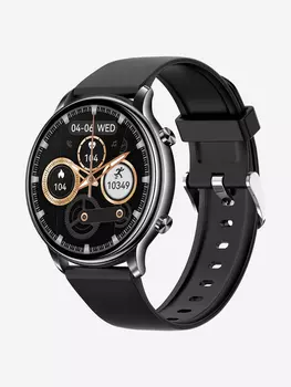 Смарт-часы BandRate Smart BRSKM20BB с пульсометром, шагомером, тонометром, Черный