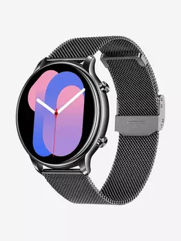 Смарт-часы BandRate Smart BRSKM20BBB с трекером сна, пульсометром, счетчиком калорий, Черный