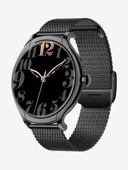 Смарт-часы BandRate Smart BRSKM30BB с тонометром, секундомером, пульсометром, Черный