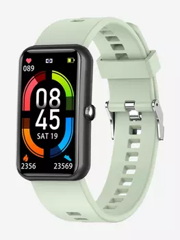 Смарт-часы BandRate Smart BRSL16PROSLGN с пульсометром, будильником, мониторингом сна, Зеленый