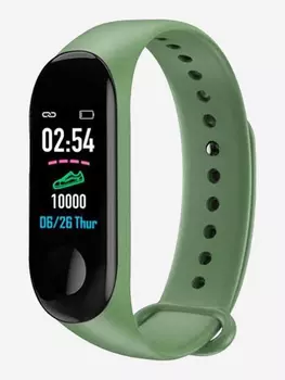 Смарт-часы BandRate Smart BRSM333PLBGN с тонометром, шагомером, ЧСС, Зеленый