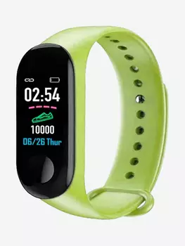 Смарт-часы BandRate Smart BRSM333PLBLGN с тонометром, монитором кислорода в крови, будильником, Зеленый