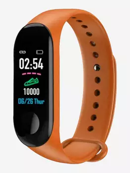 Смарт-часы BandRate Smart BRSM333PLBO с тонометром, монитором кислорода в крови, будильником, Оранжевый