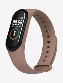 Смарт-часы BandRate Smart BRSM44BBR с тонометром, счетчиком калорий, мониторингом сна, Коричневый