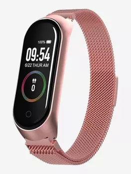 Смарт-часы BandRate Smart BRSM44BRGWB с тонометром, шагомером, монитором кислорода в крови, Розовый