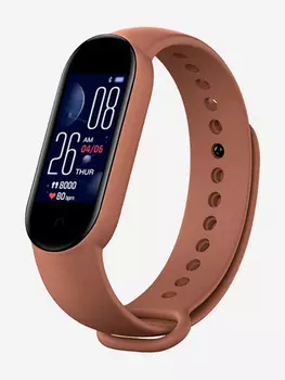 Смарт-часы BandRate Smart BRSM555BBR с мониторингом сна, будильником, тонометром, Коричневый