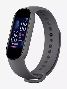 Смарт-часы BandRate Smart BRSM555BGR с тонометром, будильником, монитором кислорода в крови, Серый