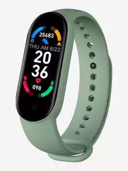 Смарт-часы BandRate Smart BRSM66BGN с датчиком кислорода в крови, трекером сердечного ритма, трекером сна, Зеленый