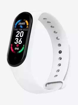 Смарт-часы BandRate Smart BRSM66BW с будильником, пультом ДУ, трекером сна, Белый