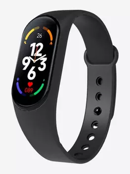 Смарт-часы BandRate Smart BRSM777BB с тонометром, шагомером, мониторингом сна, Черный