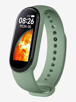 Смарт-часы BandRate Smart BRSM77BGN с датчиком кислорода в крови, шагомером, Зеленый