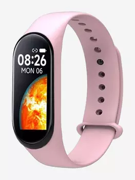 Смарт-часы BandRate Smart BRSM77BP с шагомером, мониторингом сна, счетчиком калорий, Розовый