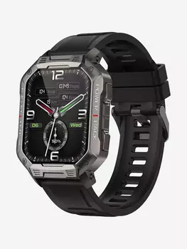 Смарт-часы BandRate Smart BRSNX3BB с пульсометром, калькулятором, мониторингом сна, Черный