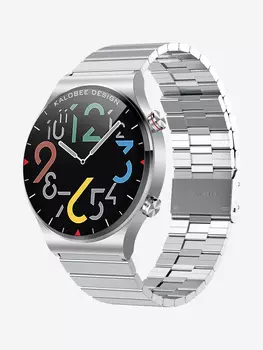 Смарт-часы BandRate Smart BRSSK8PROSSWB с пультом ДУ, мониторингом сна, ЧСС, Серебряный