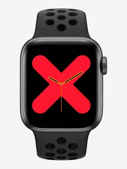 Смарт-часы BandRate Smart BRST55SBBB с пульсометром, мониторингом сна, шагомером, Черный