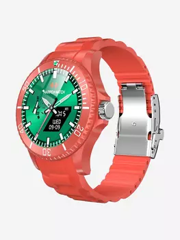 Смарт-часы BandRate Smart BRSTK17PP с мониторингом сна, секундомером, пульсометром, Красный