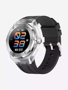 Смарт-часы BandRate Smart BRSTK19WB с шагомером, мониторингом сна, тонометром, Черный