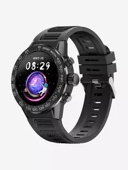 Смарт-часы BandRate Smart BRSV35PBB с пульсометром, шагомером, мониторингом сна, Черный