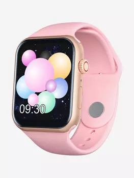 Смарт-часы BandRate Smart BRSZ2020GP с шагомером, ЧСС, мониторингом кислорода в крови, Розовый