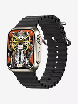 Смарт-часы BandRate Smart BRSZ59ULTRASB с NFC, пульсометром, фитнес-трекером, Черный