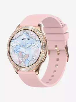 Смарт-часы CheckME Smart CMSAK53GP с секундомером, измерением артериального давления и кислорода в крови, мониторингом сна, Розовый