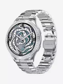 Смарт-часы CheckME Smart CMSAK53SS1 с секундомером, измерением артериального давления и кислорода в крови, мониторингом сна, Серебряный