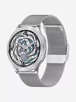 Смарт-часы CheckME Smart CMSAK53SS2 с секундомером, измерением артериального давления и кислорода в крови, мониторингом сна, Серебряный