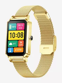 Смарт-часы CheckME Smart CMSNX2GG с таймером, мониторингом сна, пульсометром, Золотой