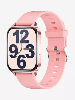 Смарт-часы CheckME Smart CMSQ18RGP с музыкой, шагомером, мониторингом сердечного ритма, Розовый