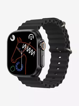 Смарт-часы CheckME Smart CMSX8ULTRABB с NFC меткой, шагомером, счетчиком калорий, Черный