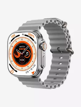 Смарт-часы CheckME Smart CMSX8ULTRASGR с NFC меткой, управлением камерой, шагомером, Белый