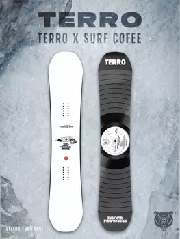 Сноуборд TERRO x SURF COFFEE, Черный