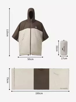 Спальный мешок-пончо Naturehike Multi-Purpose Cloak Sleeping Bag CNK2300SD019 Красный, Красный
