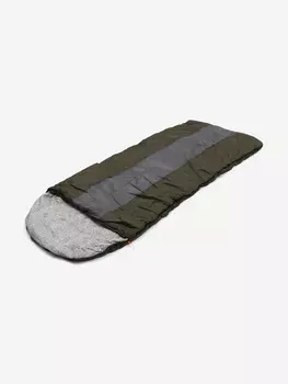 Спальный мешок с подголовником Следопыт-Traveller XL,190+35х85см, ± 5%,до 0С,3-х слойный., Зеленый