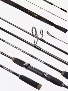 Спиннинг штекерный карбон 2 колена Akara Erion Jig TX-30 (2-8), Мультицвет