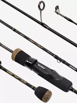 Спиннинг штекерный углеволоконный 2 колена Akara Lake Trout UL (1-8) 1,8м, Мультицвет