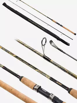 Спиннинг штекерный углеволоконный 2 колена Akara River Hunter M (7-28) 2,4 м, Мультицвет