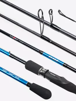 Спиннинг штекерный углеволоконный 2 колена Akara Teuri MS762 TX-30 (8-24,5) 2,3 м, Мультицвет