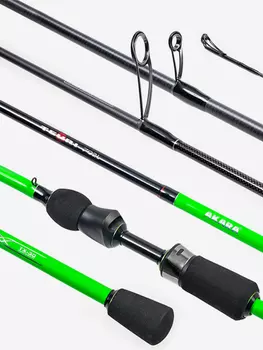 Спиннинг штекерный углеволоконный 2 колена Akara Teuri LS662 TX-30 (3,5-12) 1,98 м, Мультицвет