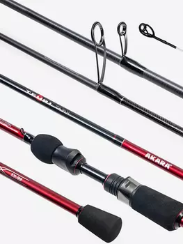Спиннинг штекерный углеволоконный 2 колена Akara Teuri ULS602 TX-30 (0,6-7) 1,83 м, Мультицвет