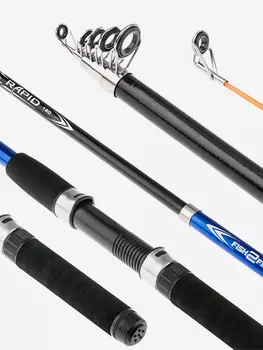 Спиннинг телескопический стеклопластиковый к/с Fish2fish Rapid New (10-40) 2,4 м Blue, Мультицвет